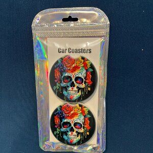 Skull car coaster